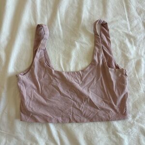 cotton on pink cropped tank